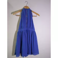 Vestido Azul Espalda Descubierta