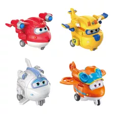 Super Wings Transform-a-bots De 2 Pulgadas, Paquete De 4 Uni