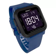 Reloj Steiner Deportivo Digital Para Hombre Impermeable 5atm Color De La Correa Azul Marino Color Del Bisel Negro Color Del Fondo Negro