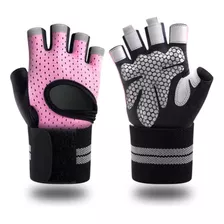 Guantes Para Gimnasio Con Muñequera Para Damas. Talla S Rosa