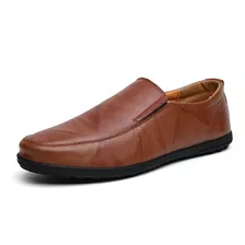 Zapatos De Cuero Casuales De Talla Grande De Moda Para Hombr