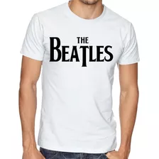 Camiseta Luxo Banda Rock The Beatles Anos 60 Logo Classica