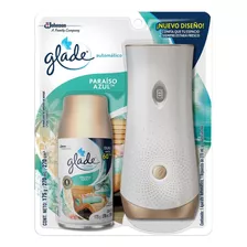 Aromatizante Automático Glade Paraíso Azul Aparato + Repuesto 270ml