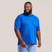 Camisa Gola Polo Masculina Plus Size Lisa Tamanho Especial 