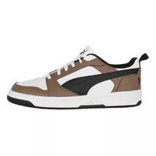 Zapatilla Puma Rebound V6 Low Hombre Brown/white/black