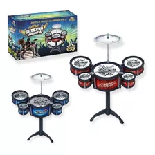 Mini Bateria Musical Brinquedo Educativo Infantil Tambores