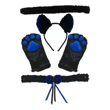 Kit Gatinho 4 Peças Preto E Azul Escuro