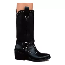 Botas Texanas Caña Desmontable Estribo Mujer Cuero Sil