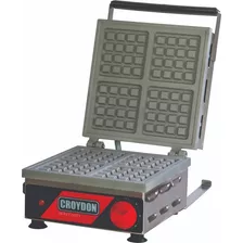 Máquina De Waffle Quadrada Simples Mwqs - Croydon Cor Preto 220v