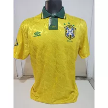 Camisa Brasil Seleção Brasileira 1991 93 Umbro Com Bolinhas