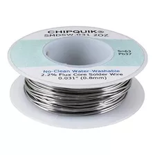 Chip Quik Smdsw.031 2oz Solder Wire 63/37 Tin/lead No-clean