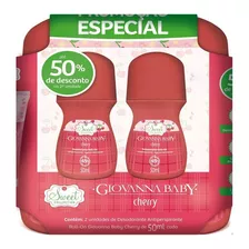 Kit C/2 Giovanna Baby Desodorante Rolll On Cherry 50ml Fragrância Cherry