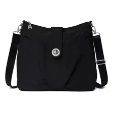 Baggallini Helsinki Crossbody Hobo Para Mujer, Negro, Talla 