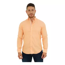 Camisa Nautica Naranja Hombre 01101w 8cr 