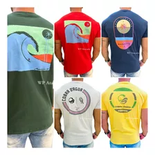 Kit 5 Camisetas Mais Tops Maresia E Cobra Dágua