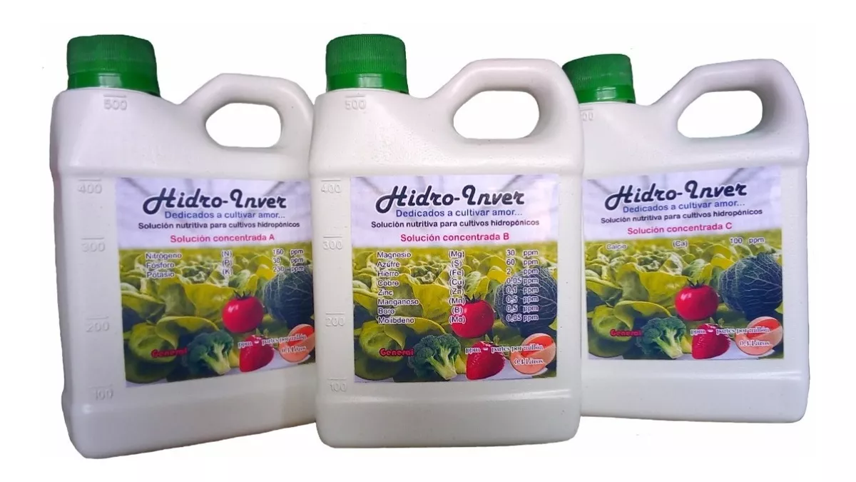 Solución Nutritiva Para Cultivos Hidropónicos. 