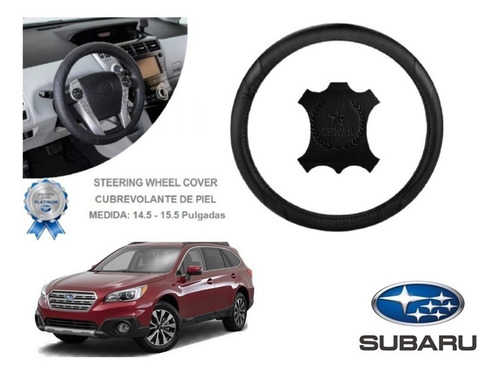 Funda Cubrevolante Negro Piel Subaru Outback 2015 Foto 2