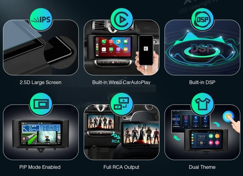 Radio Bluetooth Carplay Android Smart Fortwo 2011-2015 Foto 8