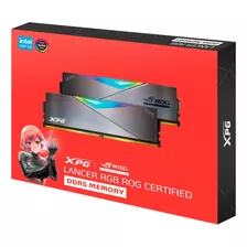 Memória Ram Xpg Lancer Rgb Rog Certified 2x16gb Ddr5 6600mhz