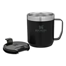 Caneca Térmica Com Tampa Stanley Camp Mug Matte Black 350ml