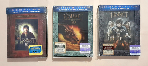 El Hobbit Trilogía Extendida - 13 Discos - Blu-ray Original