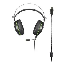 Auricular Raiko Warrior 7.1 Usb Led Ph259 Verde Oscuro