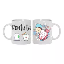 Caneca Personalizada De Porcelana Com Profissões Odontologia