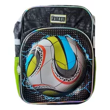 Mochila Espalda 16 Pulgadas Pelota De Fútbol Phi Phi Bags Color Verde