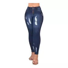 Jeans Dama Pantalones Mujer Levanta Pompa Ajusta-cintura