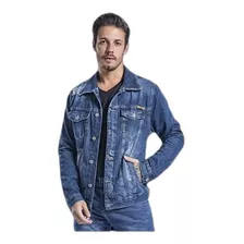 Jaqueta Masculina Azul Jeans Premium Denim-blackjeans