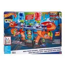 Hot Wheels City Fast Wash Track Mega Tower Hdp05