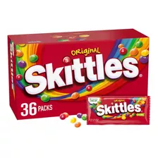 Caramelos Skittles Originales, Empaques Individuales De 2.17