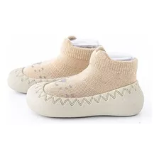Zapatos Media Con Suela Flexible Y Antideslizante Bebés 