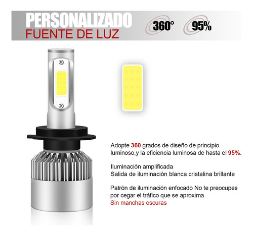 Faro Led H7 6000k Para Volvo V60 S60 De 2010 En Adelante Foto 6