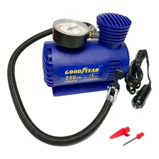 Compresor Aire Bici Auto Motor 12 V C/ Manómetro Goodyear