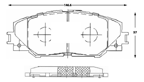 Pastilla De Freno Delantera Toyota Scion Im  1.8 2016 Foto 2
