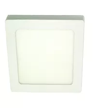 Panel Plafon Led 18w Luz Calida Cuadrado 22x22cm Color Blanco