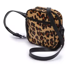 Bolsa Feminina Couro Legítimo Onça Crossbody Pronta Entrega