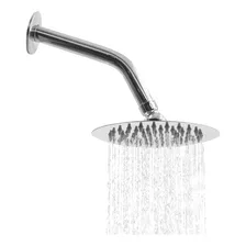 Ducha Fria Inox Redonda 15x15 Chuveiro Área Externa Piscina 