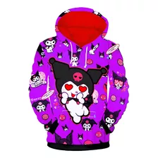 Bh Sudadera Kuromi Conejita Dama Hello Kitty Mala Kawai 