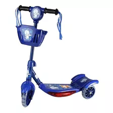 Patinete Infantil Com Luzes Sons 3 Rodas 50 Kg - Azul