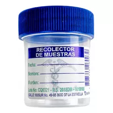 Recolector De Orina Con Tapa Rosca De 30 Ml Paq X 100