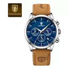 Reloj Cronógrafo Poedagar Azul 