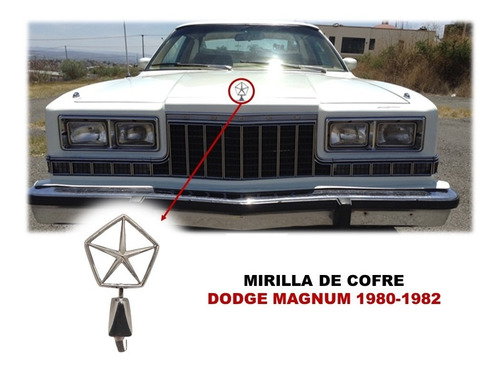 Emblema Para Cofre Dodge Magnum 1980-1982 Foto 2