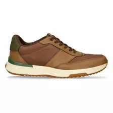 Tenis Casuales Café-verde Bata Laurent Rolf Hombre