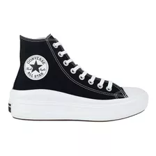 All Star Plataforma Preto Move Cano Alto Lona Original