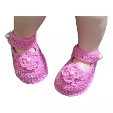 Sapato Para A Bebe Reborn E Bebe Rn Prematuro Croche 7cm