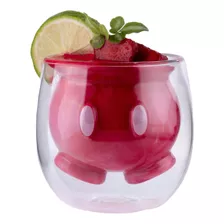 Vaso Doble Pared Vidrio Doble Mickey Mouse 