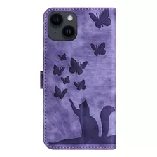 Funda Tipo Cartera Con Solapa Y Diseño De Butterfly Cards Pa