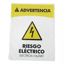 Aviso Señal Riesgo Electrico Advertencia 21x16 Señalizacion